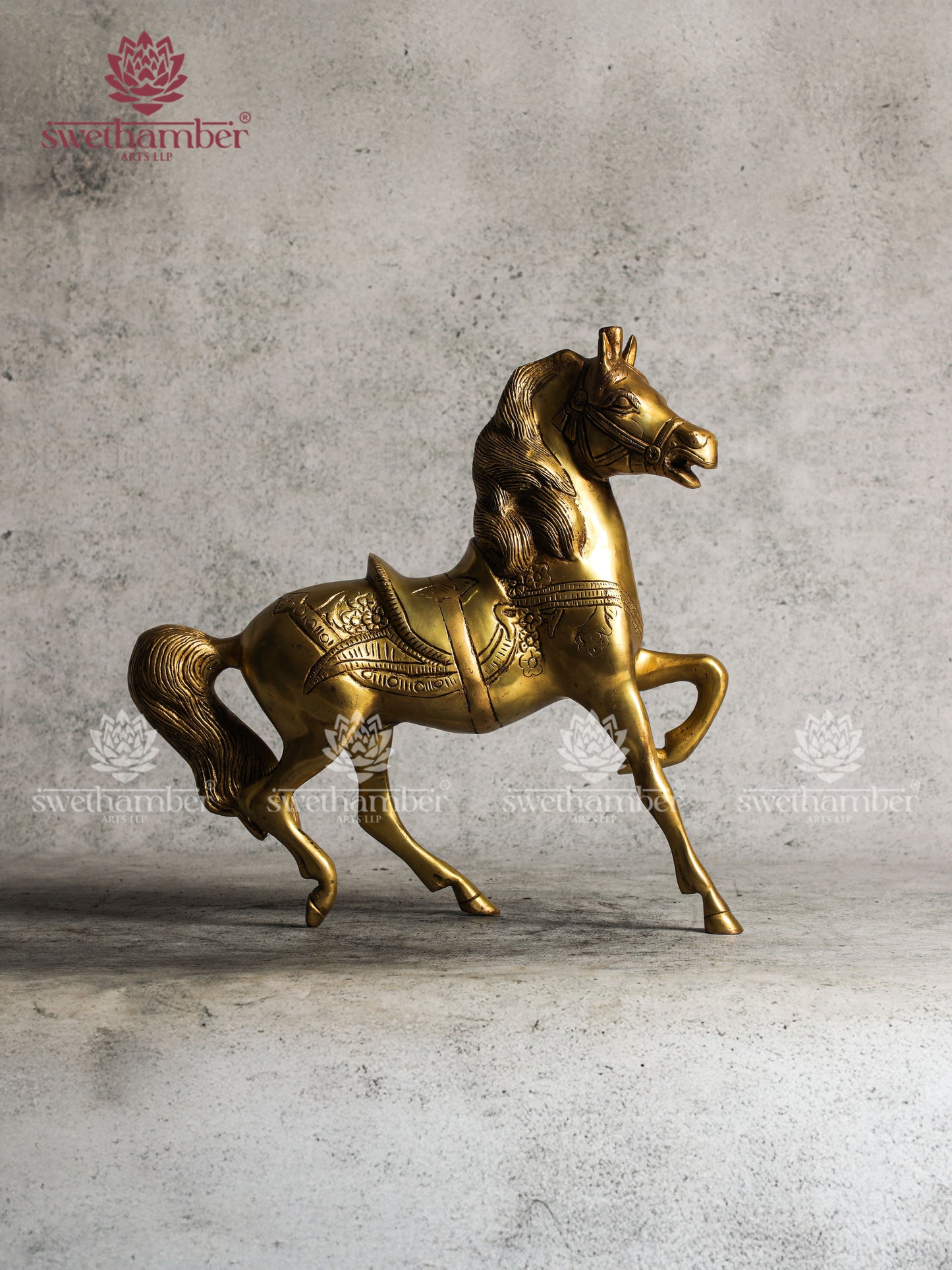 BRASS RUNNING HORSE