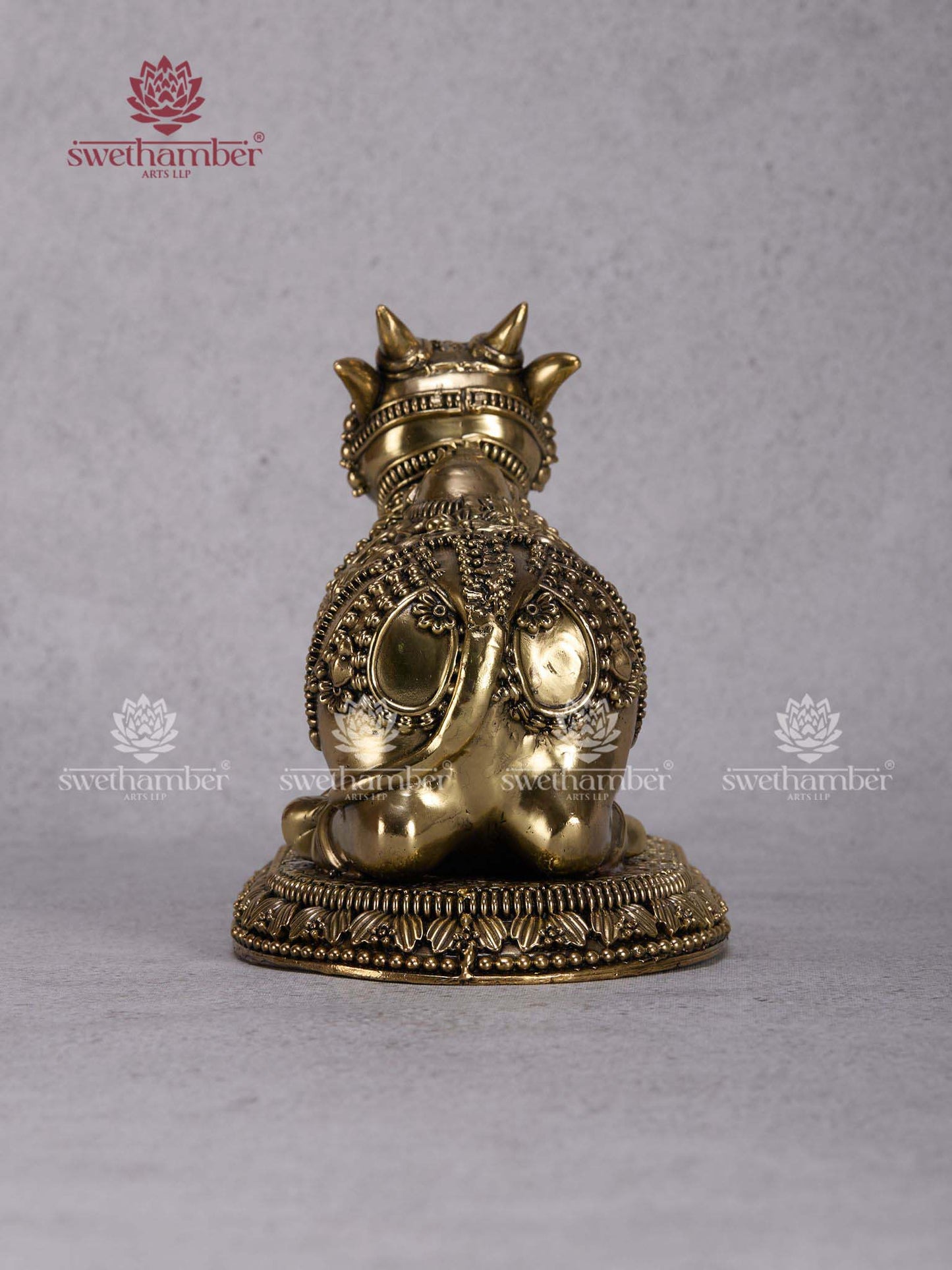 Handcrafted Nandi Maharaj Murti – Brass Bull for Shiv Pooja & Vastu