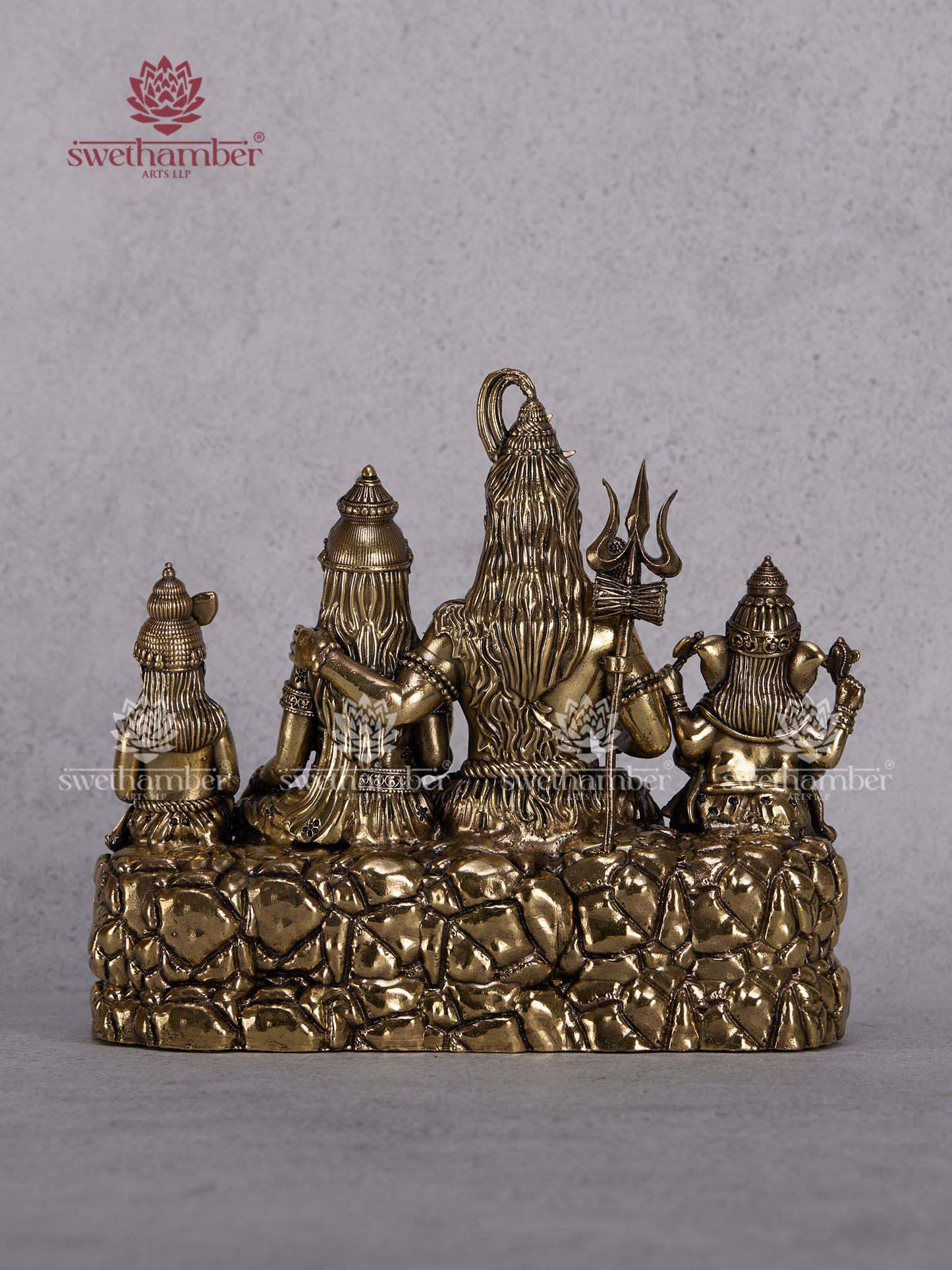 Handcrafted Brass Shiv Parivar Murti – Divine Home Décor & Puja Idol