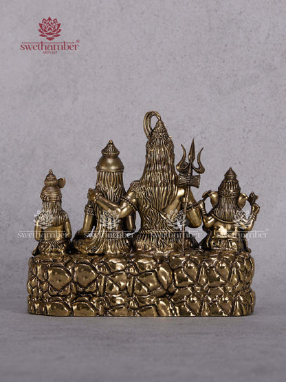 Handcrafted Brass Shiv Parivar Murti – Divine Home Décor & Puja Idol