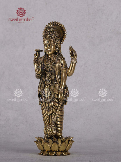 Traditional Standing Vishnu Idol without Sheshnag