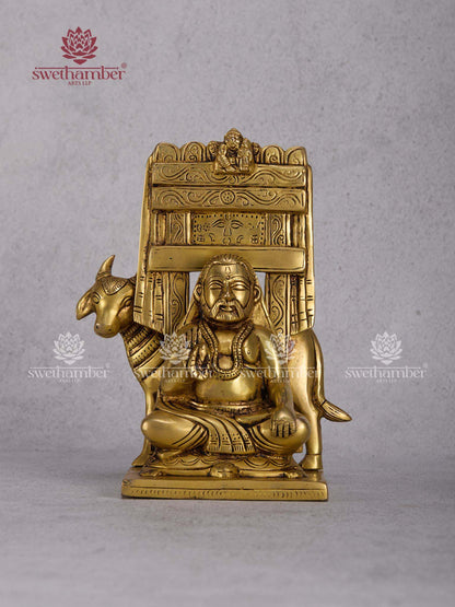 Sri Raghavendra Swamy Brindavan Statue in Pure Brass