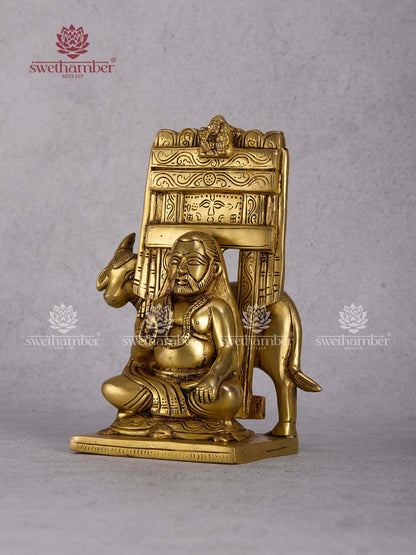Sri Raghavendra Swamy Brindavan Statue in Pure Brass