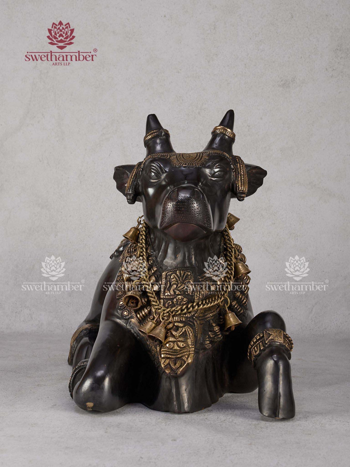 Premium Nandi Maharaj Murti – Brass Puja Idol