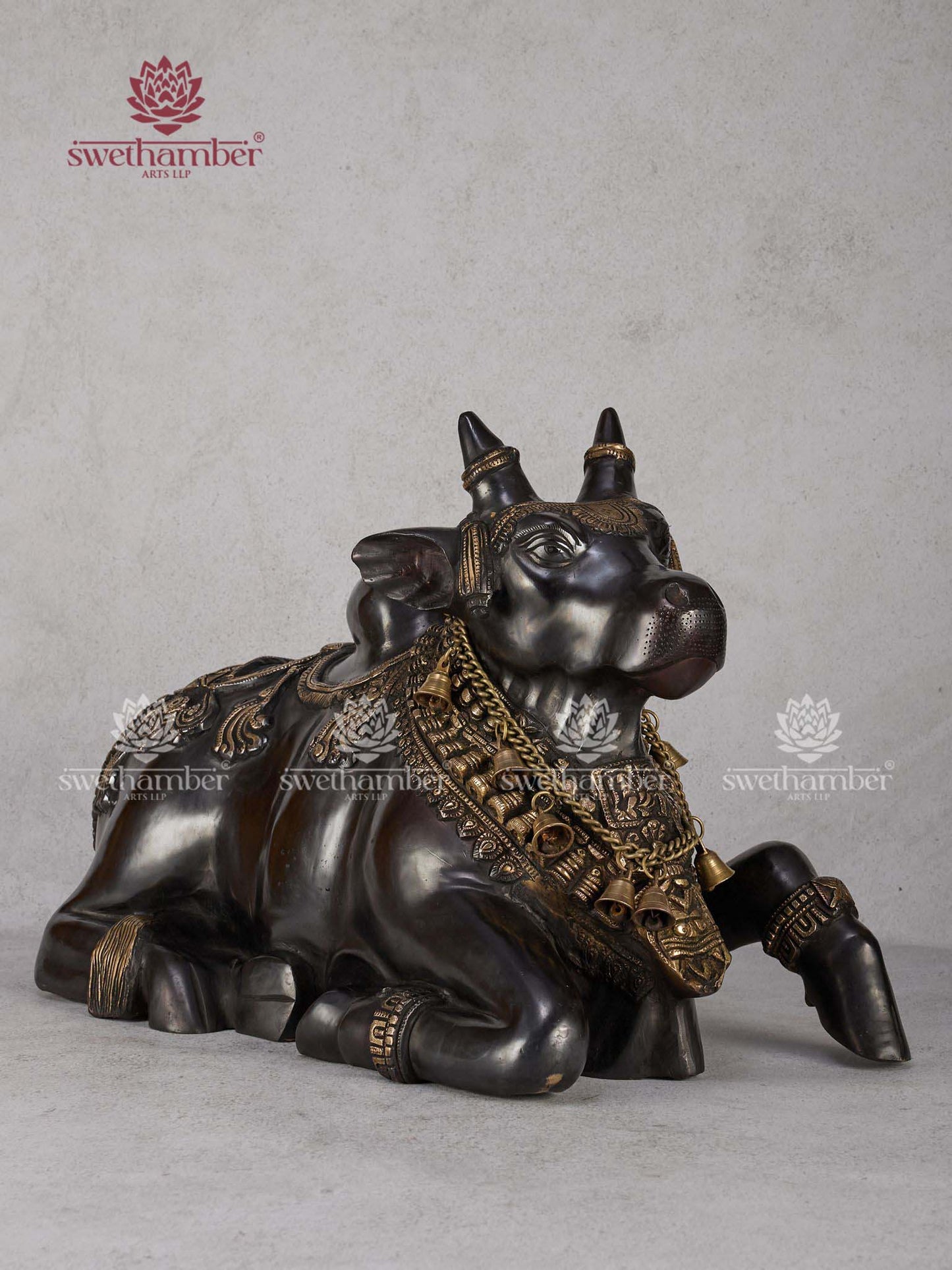 Premium Nandi Maharaj Murti – Brass Puja Idol