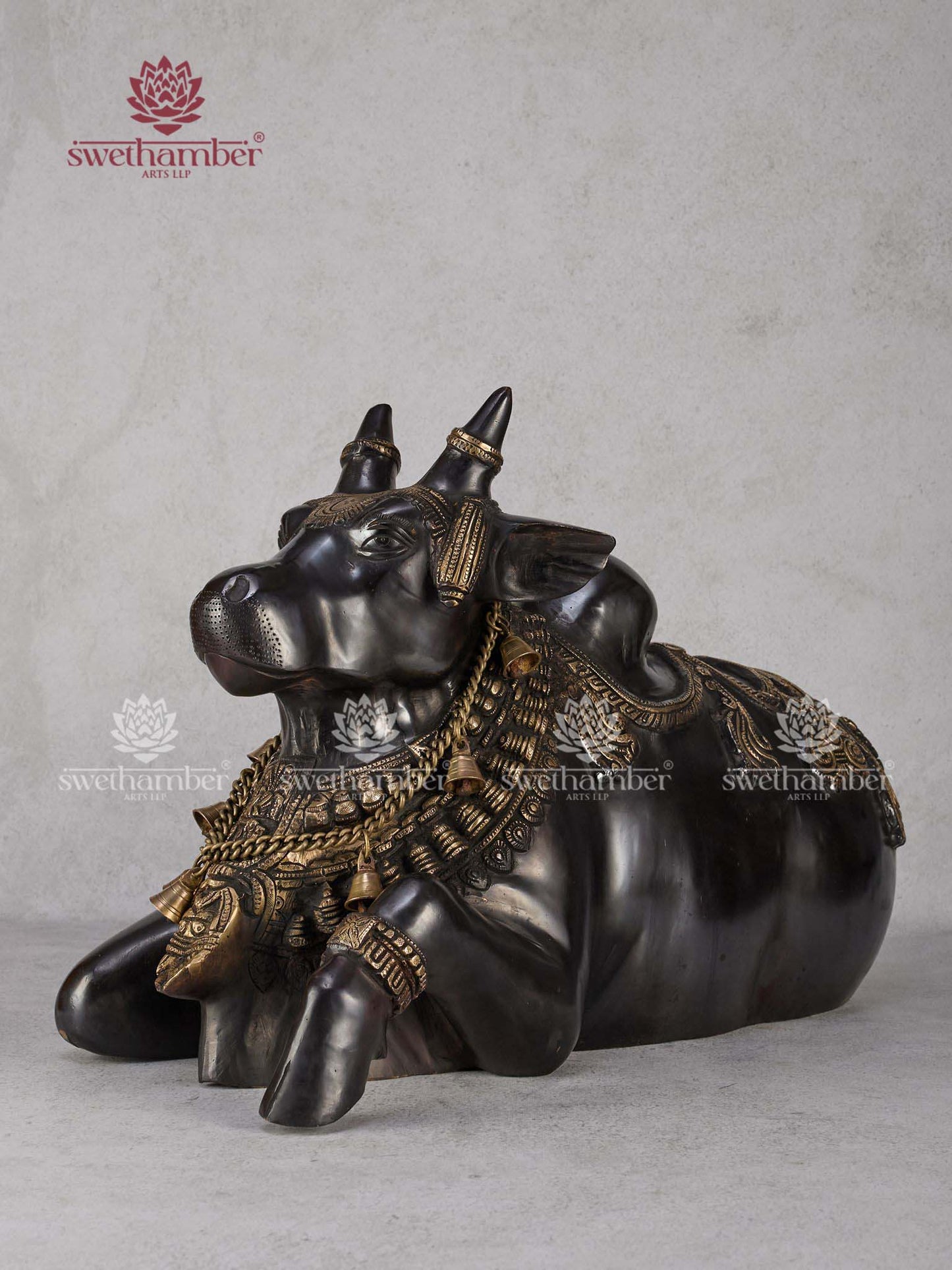 Premium Nandi Maharaj Murti – Brass Puja Idol