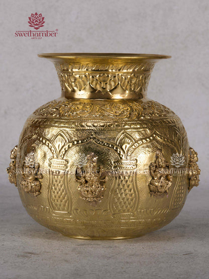 Premium Brass Ashtalakshmi Kalasam for Varalakshmi Vratham