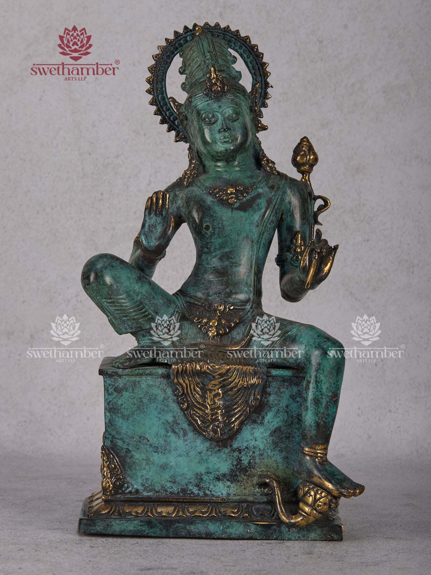 Antique Patina Mediation Figure -PREBOOKING ONLY
