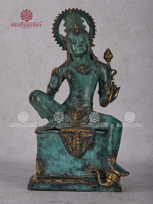 Antique Patina Mediation Figure -PREBOOKING ONLY