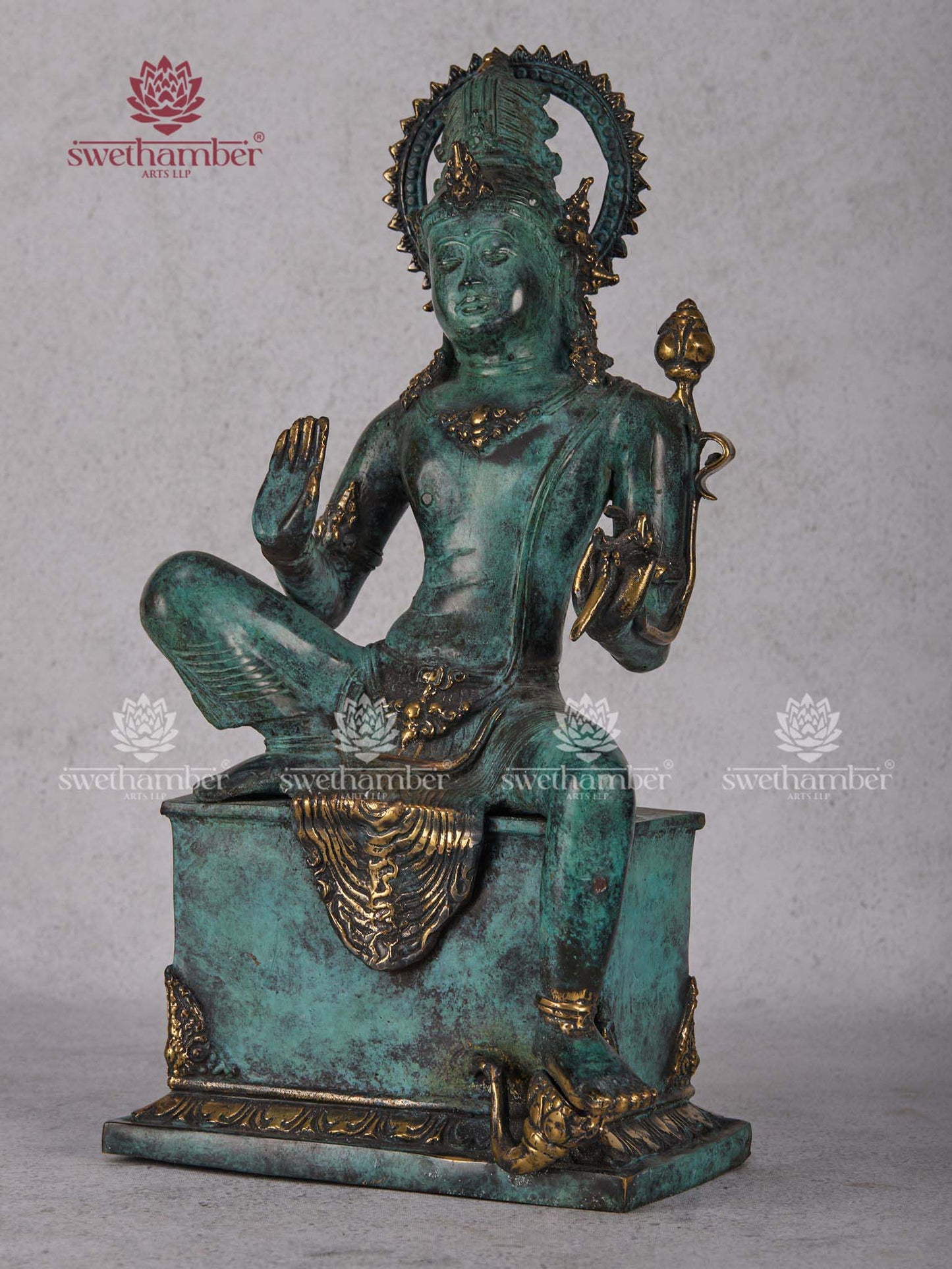 Antique Patina Mediation Figure -PREBOOKING ONLY