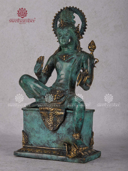Antique Patina Mediation Figure -PREBOOKING ONLY