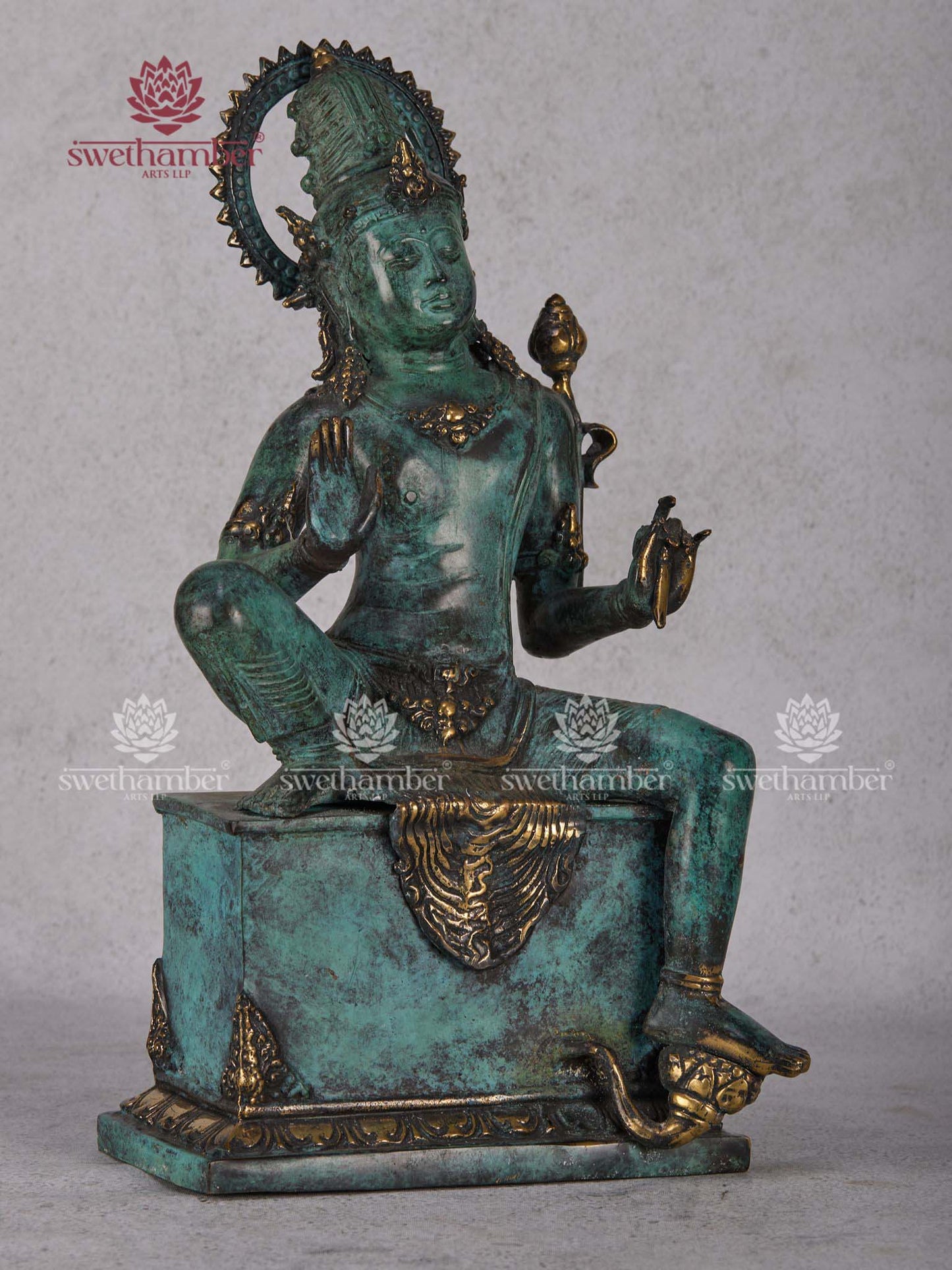 Antique Patina Mediation Figure -PREBOOKING ONLY