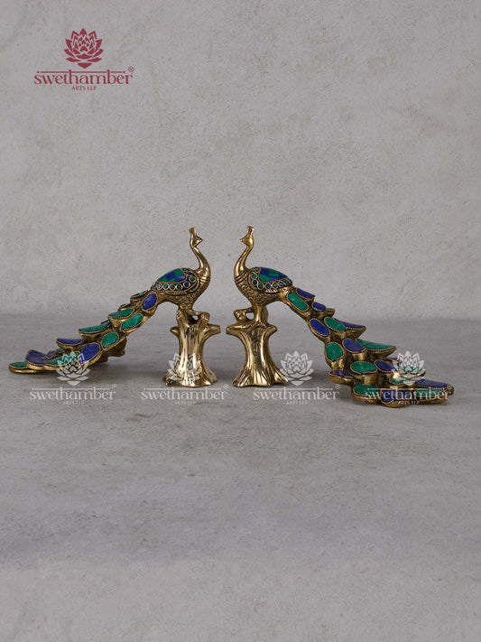 Decorative  Brass Peacock Showpiece