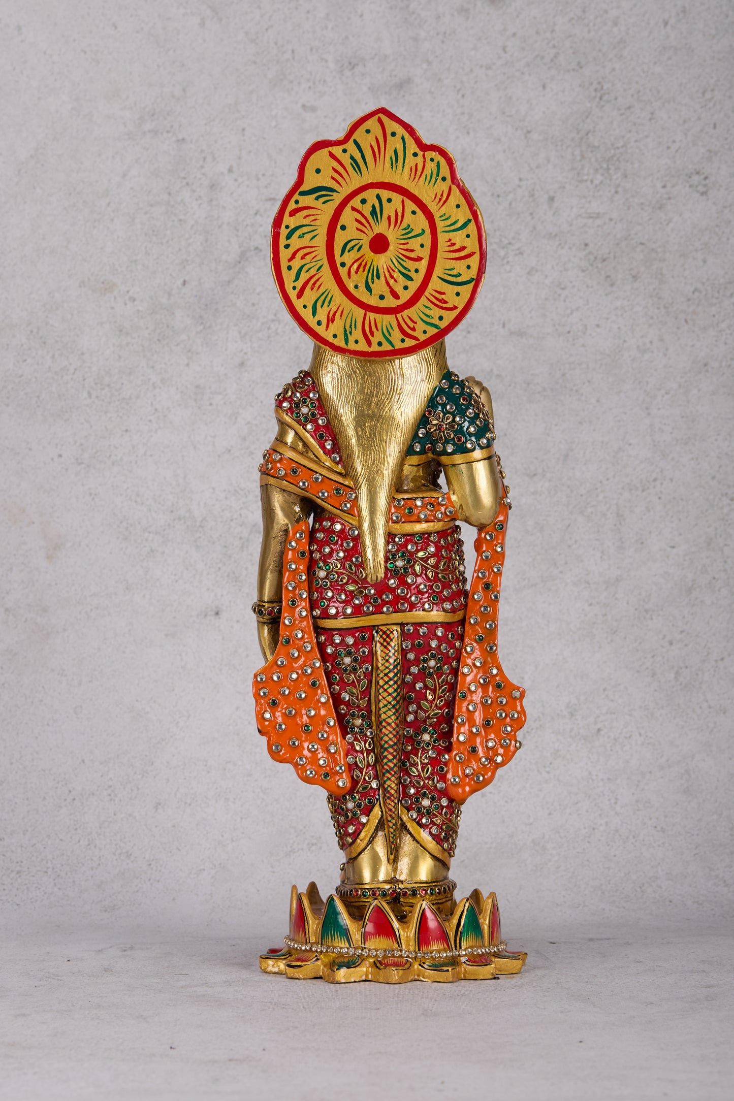 Ram Darbar Brass Idol – Lord Rama, Sita, Lakshman & Hanuman Statue for Home Temple