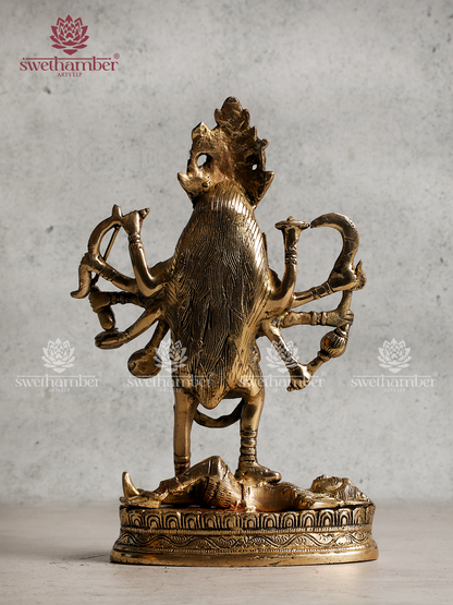 Antique Finish Goddess Kali Idol