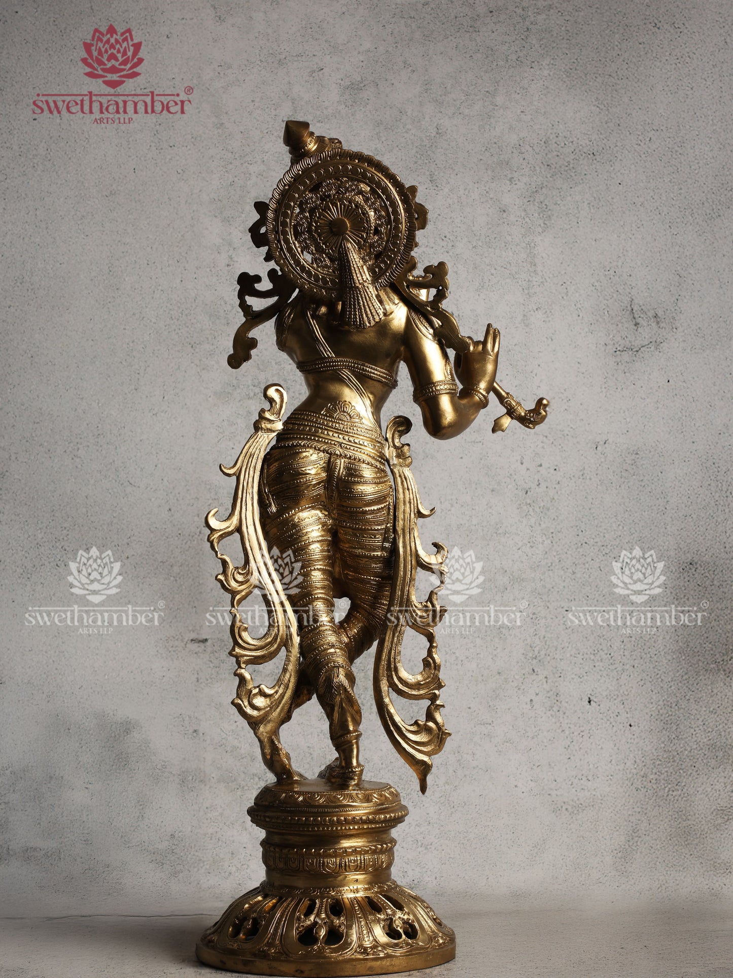 Bronze Lord Krishna statue