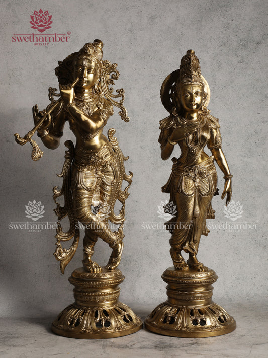 Bronze Radha Krishna Statue