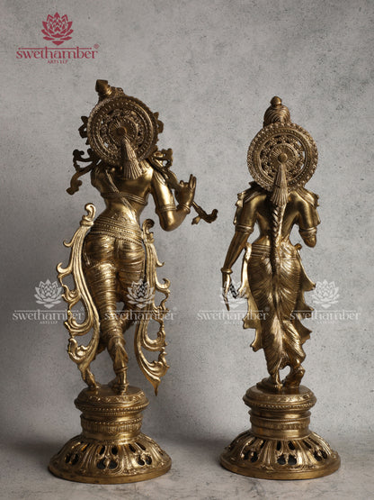 Bronze Radha Krishna Statue