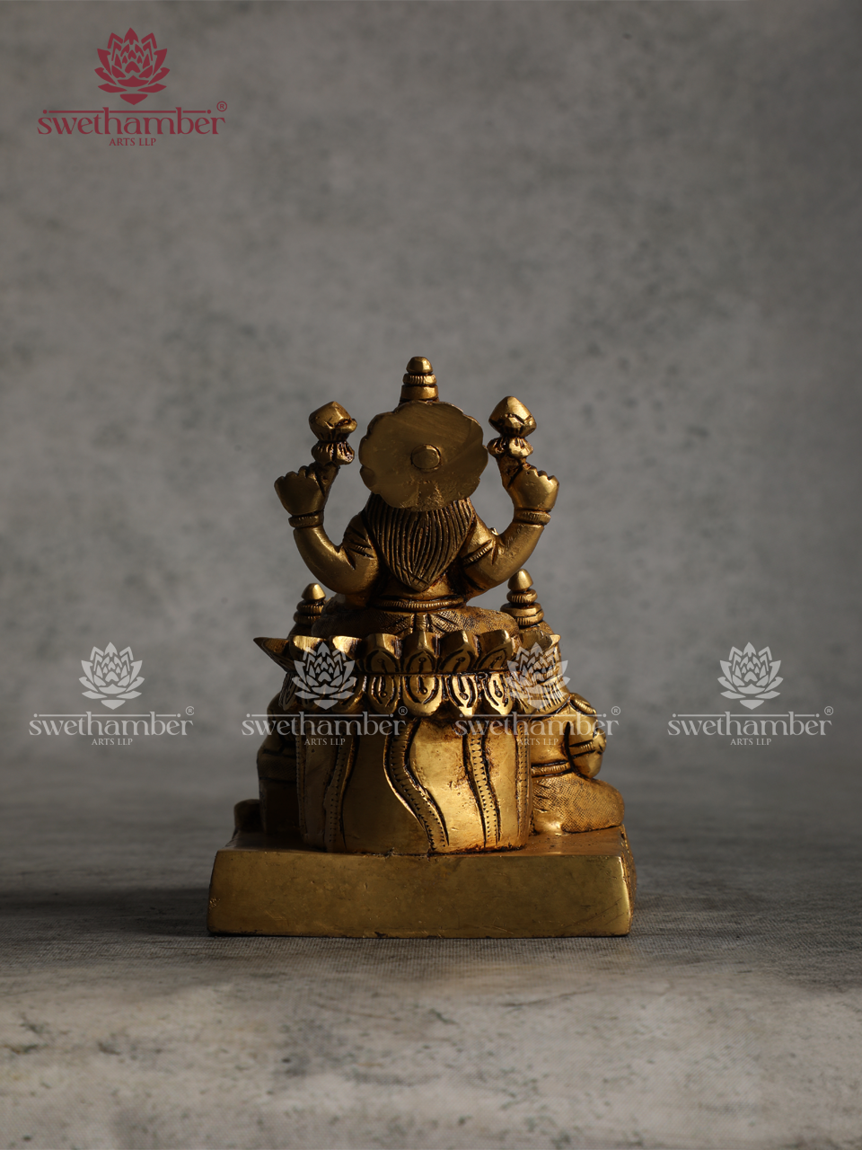 Exquisite Brass Kuber Laxmi Statue