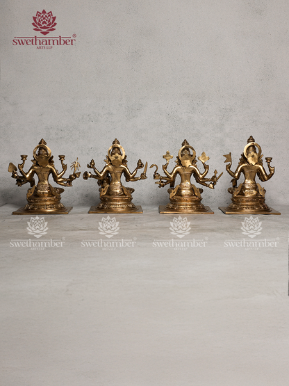 Bronze Asta Lakshmi Idols 11"