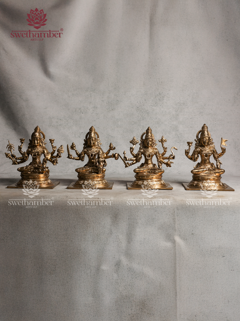 Bronze Asta Lakshmi Idols 11"