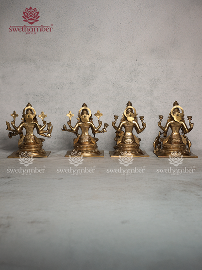 Bronze Asta Lakshmi Idols 11"