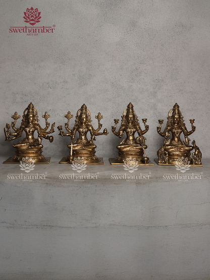 Bronze Asta Lakshmi Idols 11"