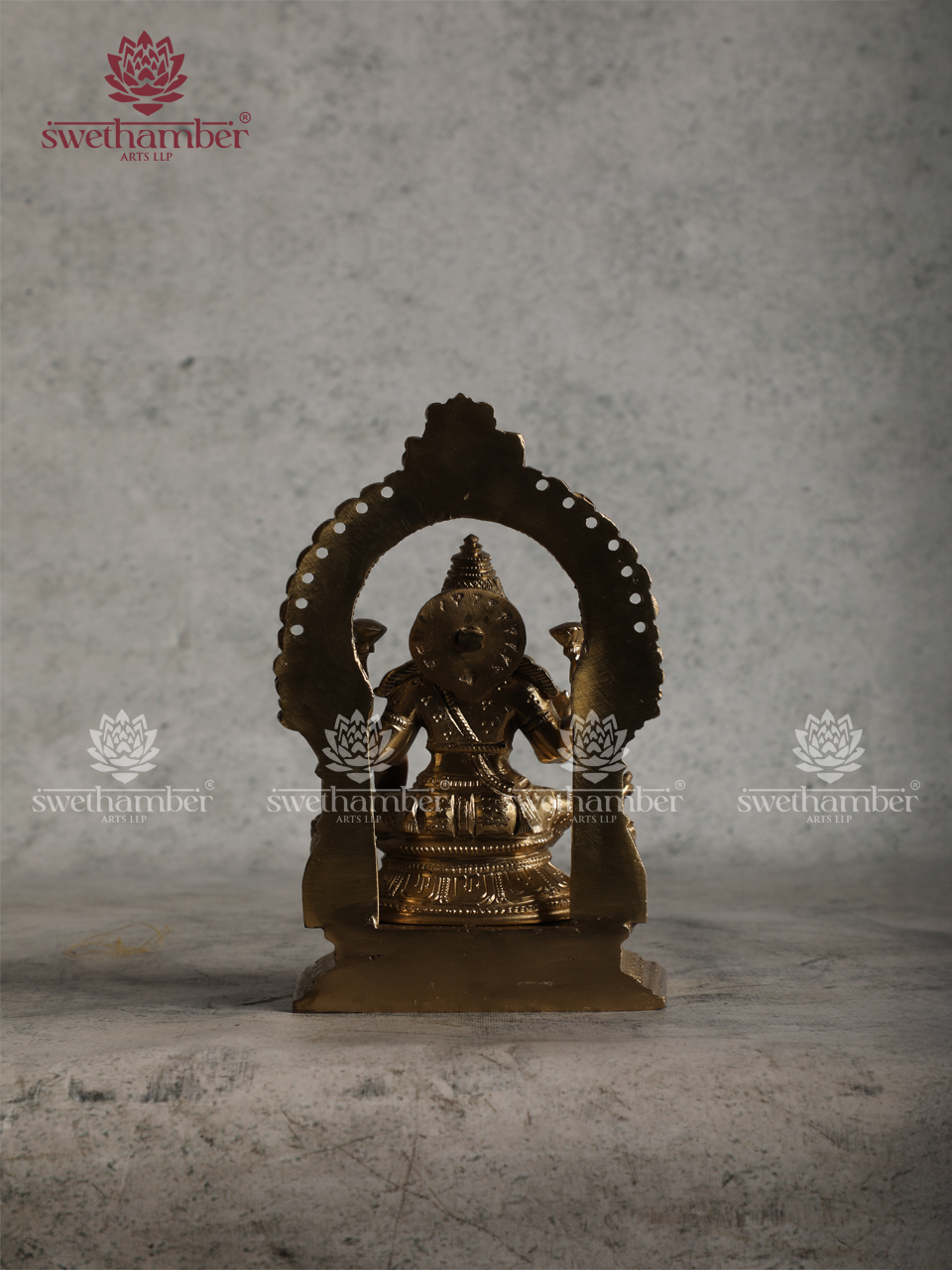 Divine Goddess Laxmi  Bronze Idol 8"