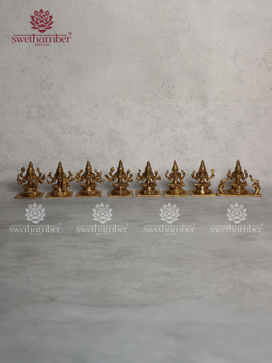 Pure Brass Ashta Lakshmi Murti – Symbol of Prosperity