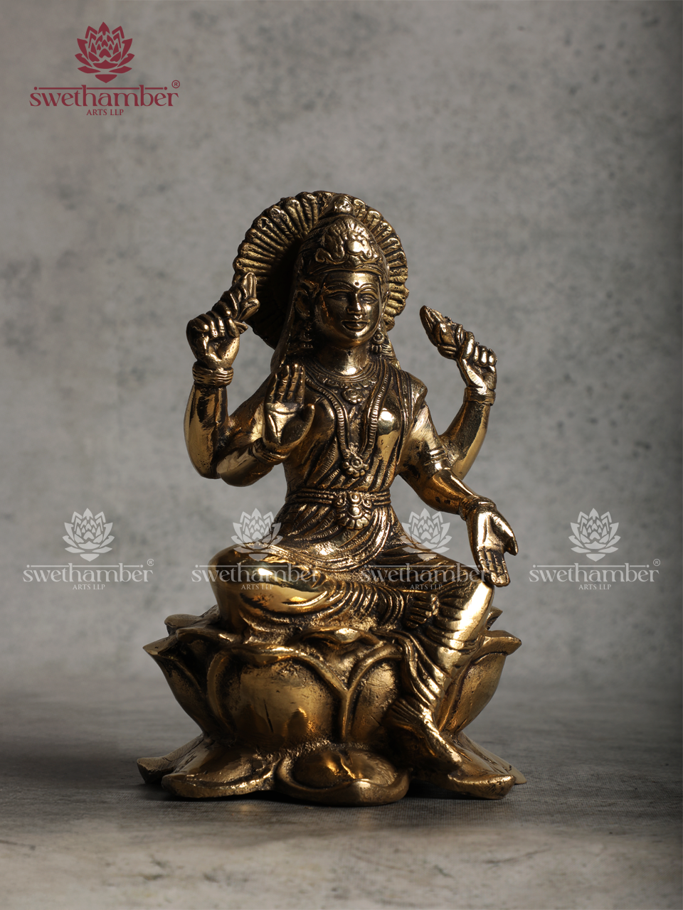 Lotus-Seated Goddess Lakshmi
