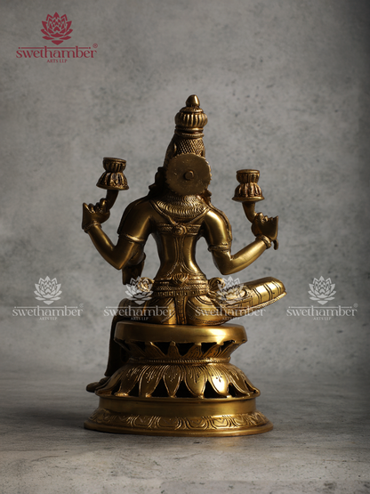 Brass Lakshmi Mata Statue – Goddess of Wealth