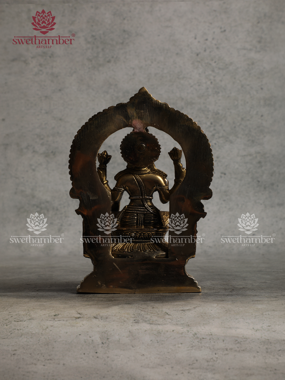 Antique Finish Brass Lakshmi Devi Idol