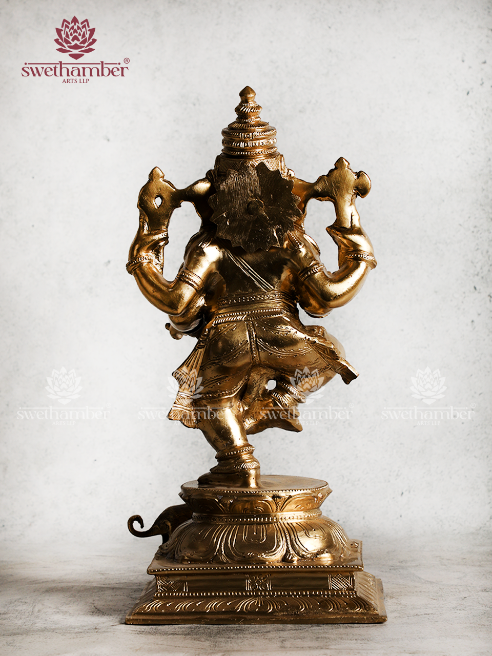 Bronze Dancing Ganesha Idol – Nritya Ganapati Statue for Home Decor