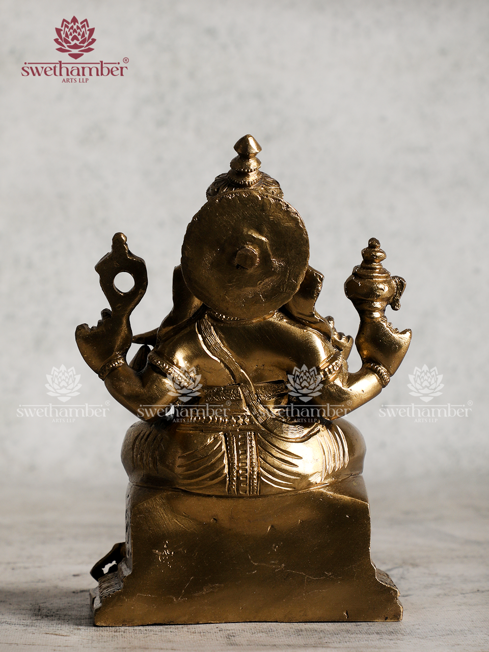 BRONZE FINISH GANESHA STATUE