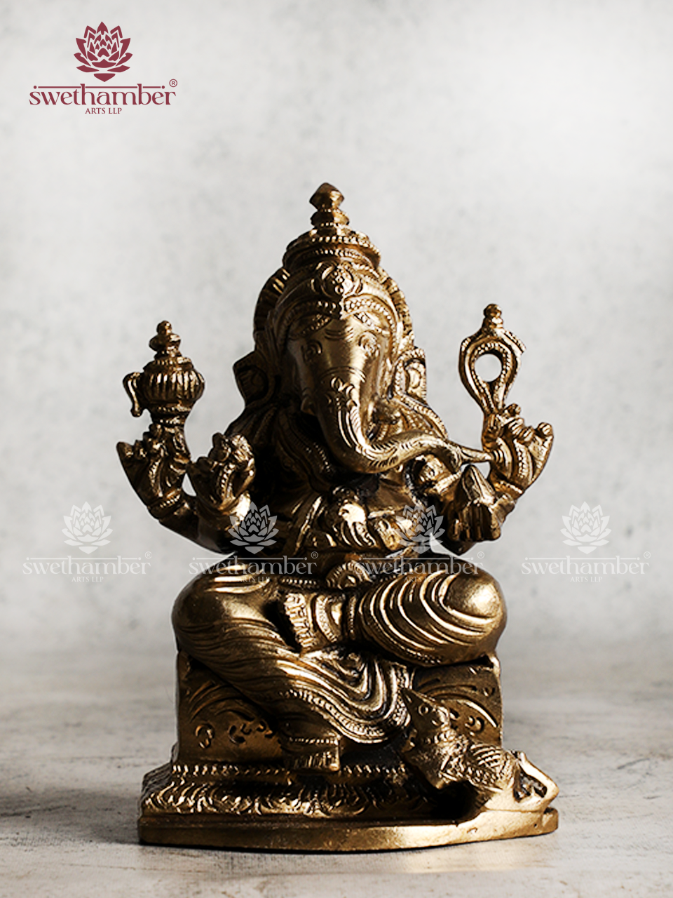BRONZE FINISH GANESHA STATUE