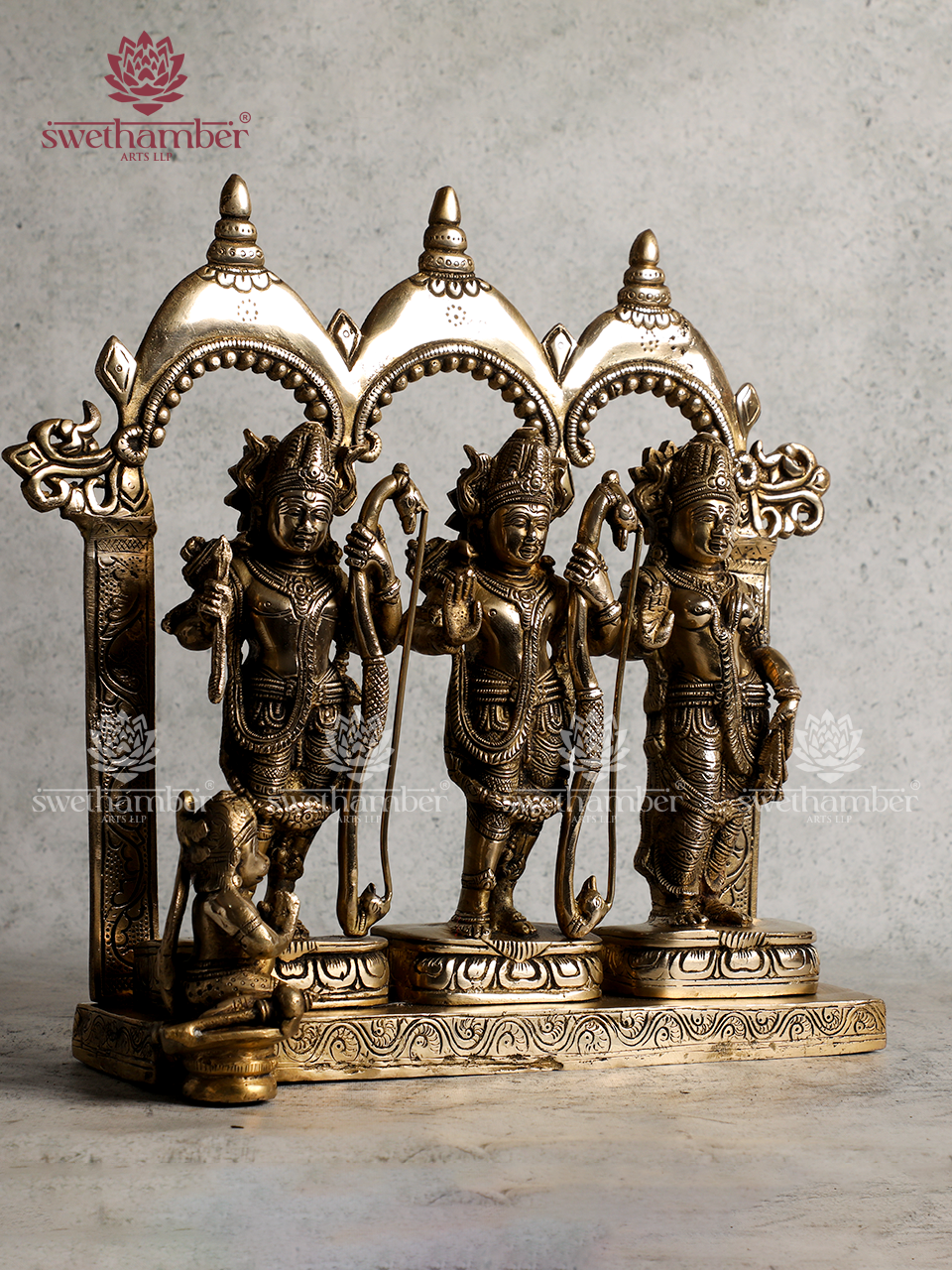Ramdarbar Brass Statue – Divine Family of Lord Rama