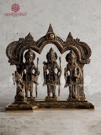 Antique Brass Ram Darbar Statue