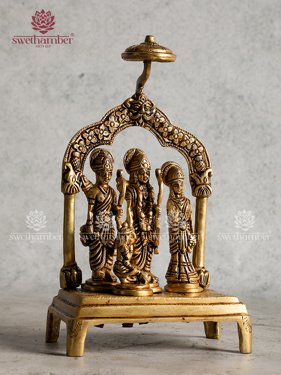 Blessed Ram Darbar – Traditional Hindu Idol in Brass