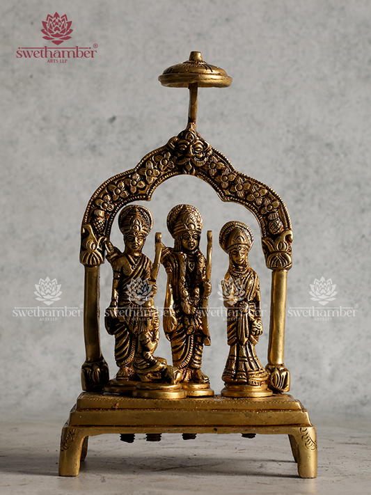 Blessed Ram Darbar – Traditional Hindu Idol in Brass