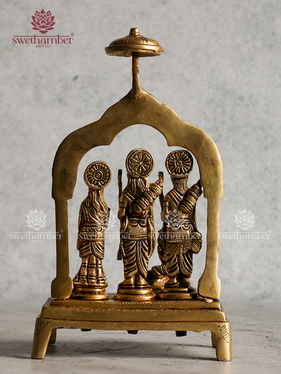 Blessed Ram Darbar – Traditional Hindu Idol in Brass