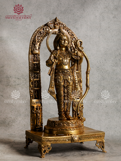 Ramlala Brass Idol for Pooja & Home Temple