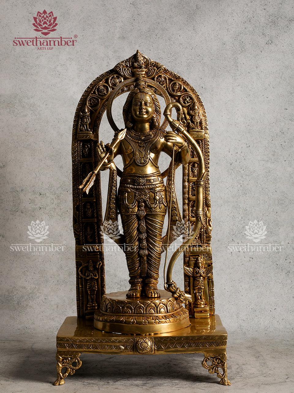Ramlala Brass Idol for Pooja & Home Temple