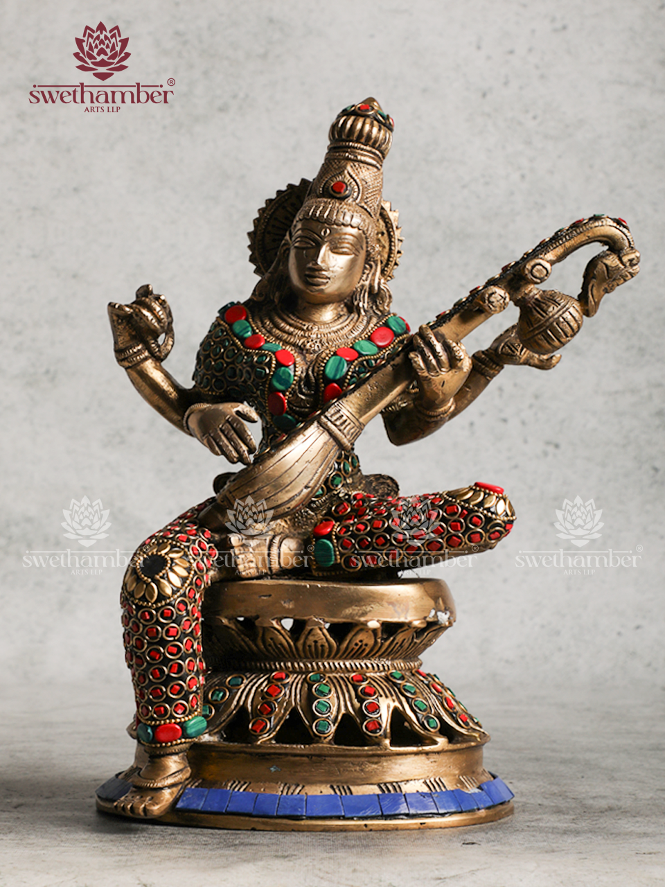 Saraswati Idol for Home Temple & Office