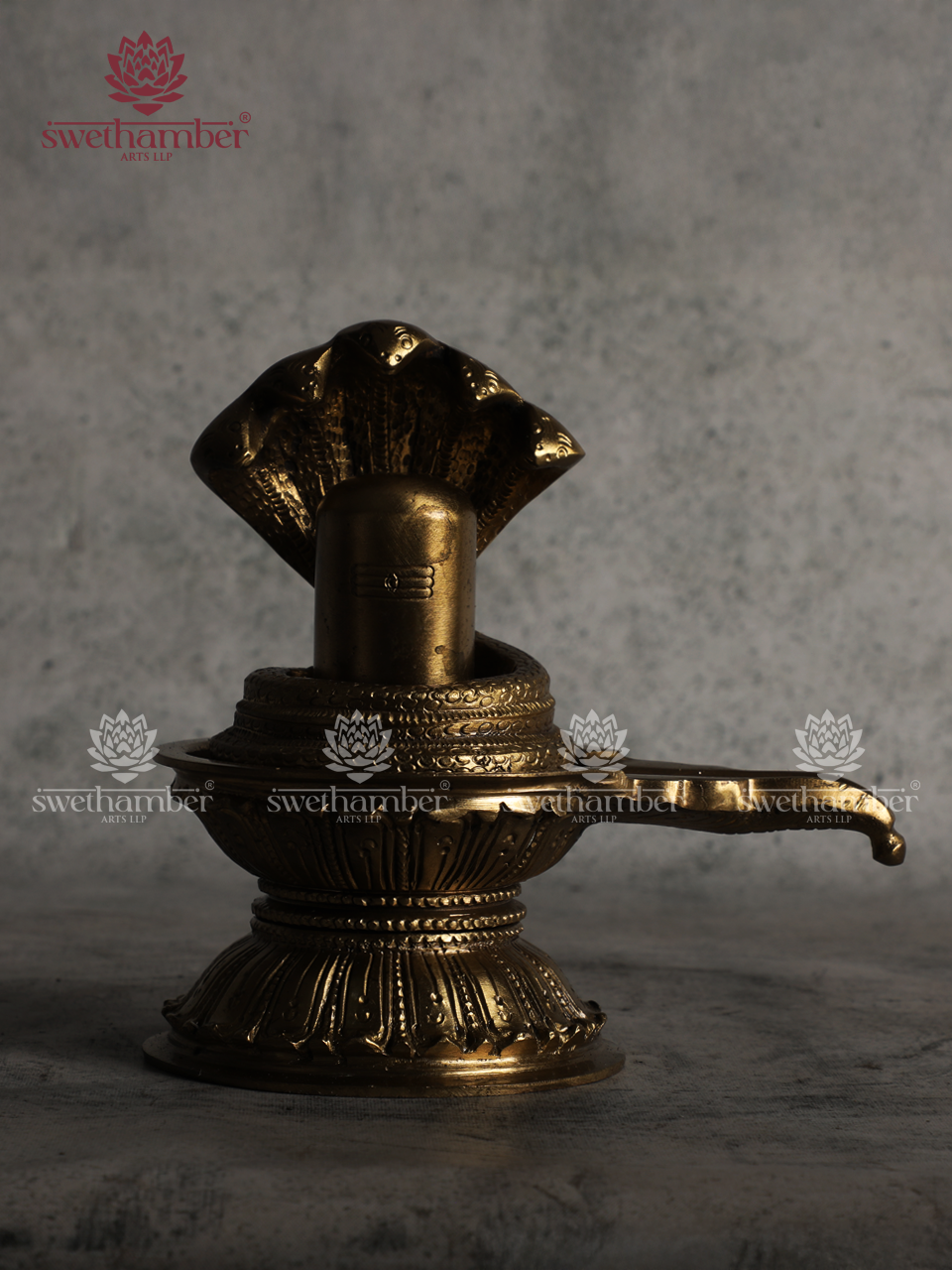 Traditional Brass Shiva Lingam for Daily Abhishekam