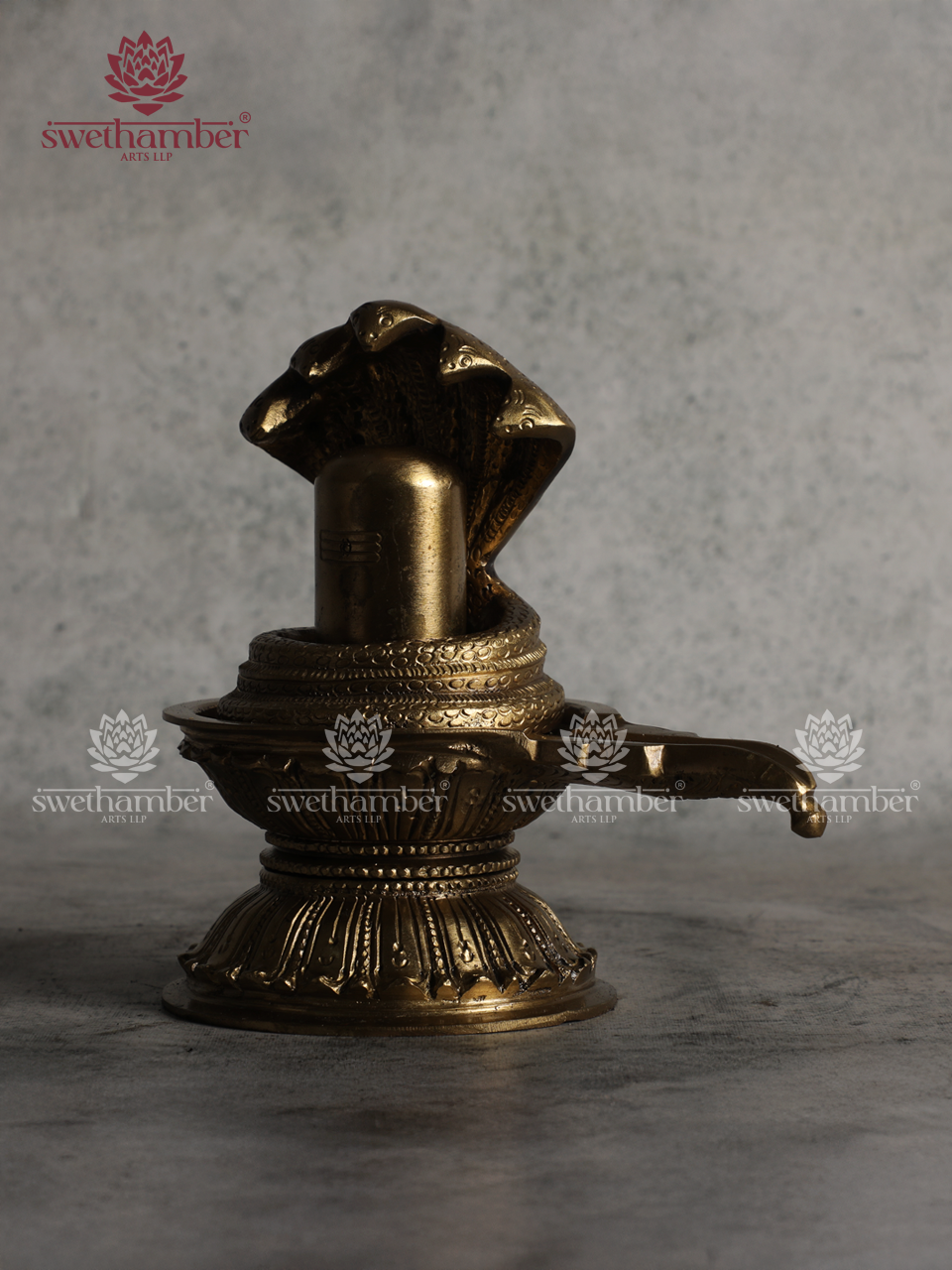 Traditional Brass Shiva Lingam for Daily Abhishekam