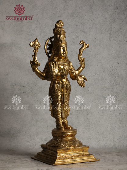 Standing Lord Shiva Bronze Murti for Pooja Room