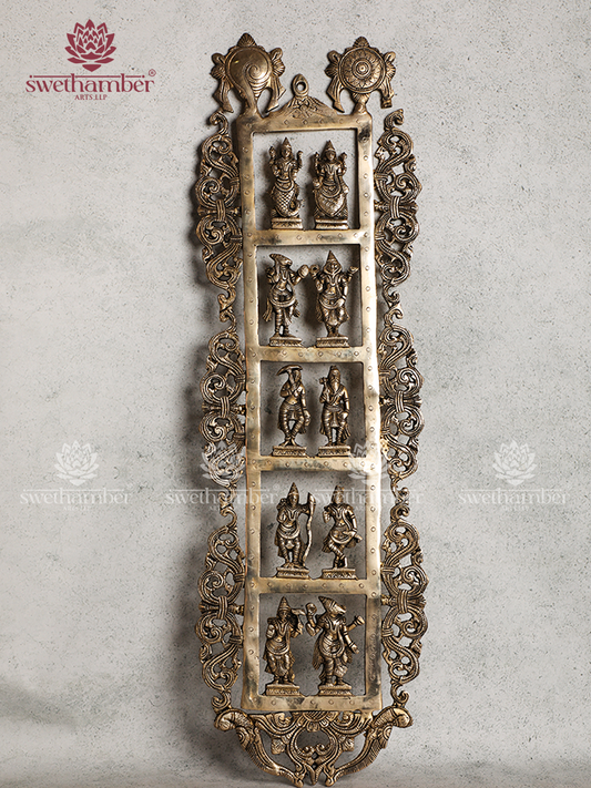 DASAVATAR BRASS WALL HANGING IN ANTIQUE FINISH