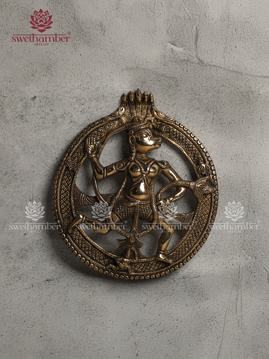 BRASS HANUMAN WALL HANGING , MAIN DOOR