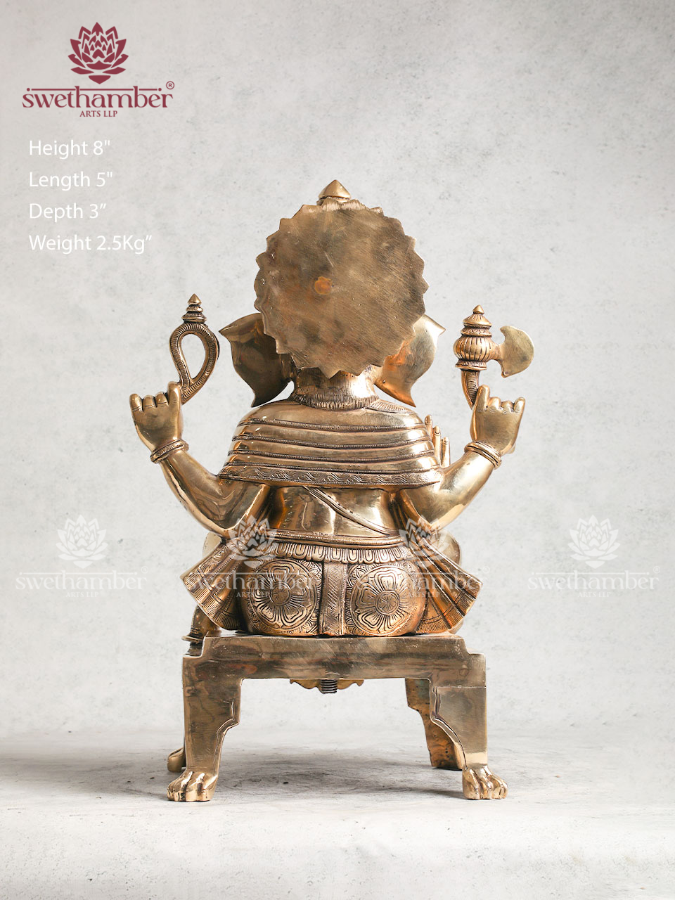 Brass Ganapati Murti For Home & Office