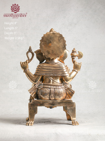 Brass Ganapati Murti For Home & Office